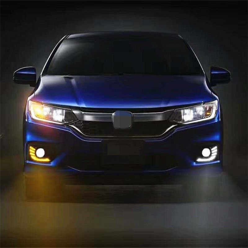 Fogglampa för Honda City 2017 2018,dagsljus för Honda City 2017-2018 DRL